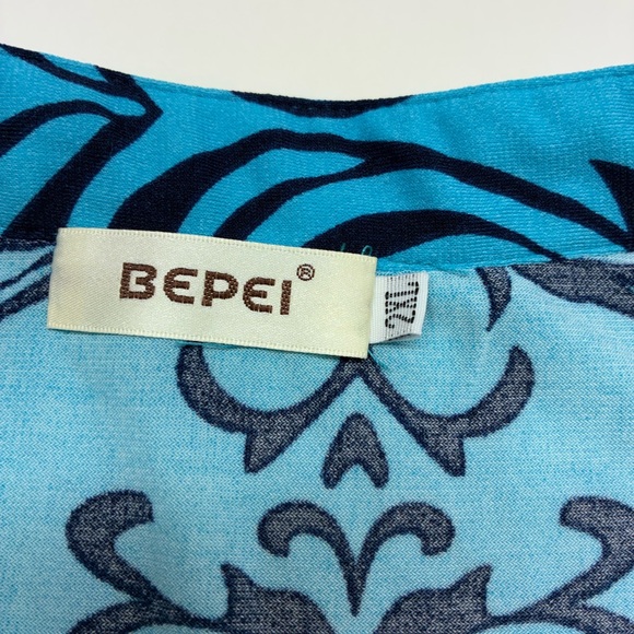 bepei blue blouse, XXL, with zippered front. - Picture 3 of 3